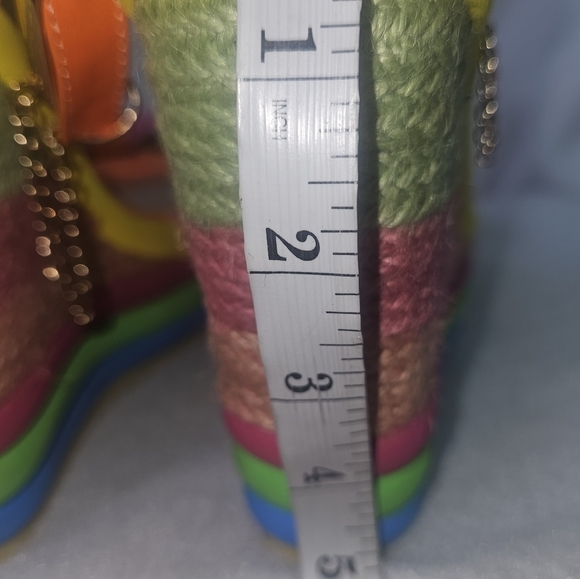 Womens Rainbow Wedge Platform Sandals By Ruilian Sz 39(US 8.5)Festival Whimsical - Picture 11 of 11